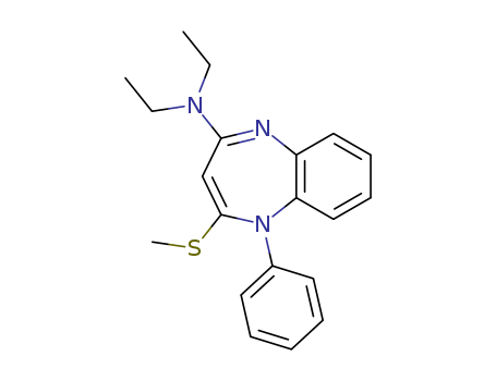 77615-74-8,N,N-diethyl-2-(methylsulfanyl)-1-phenyl-1H-1,5-benzodiazepin-4-amine,