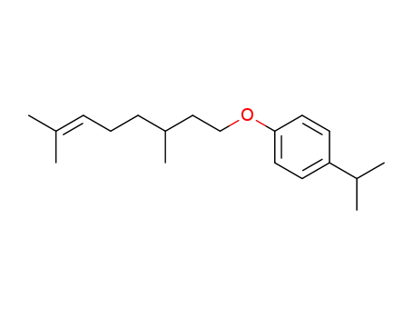 Molecular Structure of 52388-22-4 (1-[(3,7-dimethyloct-6-en-1-yl)oxy]-4-(propan-2-yl)benzene)