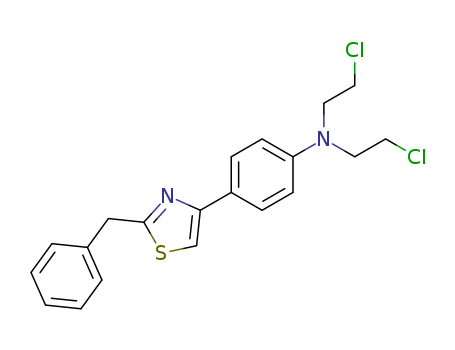 33666-08-9,4-(2-benzyl-1,3-thiazol-4-yl)-N,N-bis(2-chloroethyl)aniline,