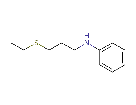 Molecular Structure of 73595-68-3 (Benzenamine, N-[3-(ethylthio)propyl]-)