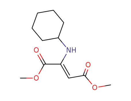 Molecular Structure of 7542-96-3 (2-Butenedioic acid, 2-(cyclohexylamino)-, dimethyl ester, (Z)-)
