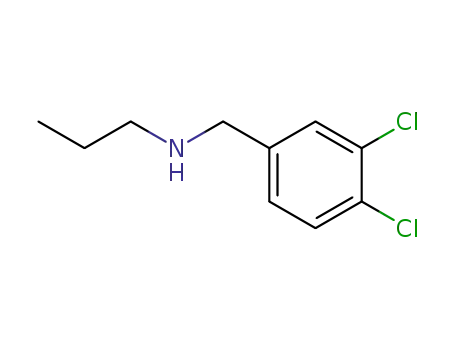 Molecular Structure of 90390-20-8 (N-(3,4-dichlorobenzyl)propan-1-amine)