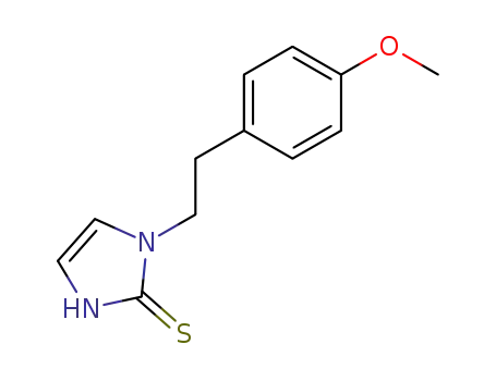 Molecular Structure of 100134-69-8 (2H-Imidazole-2-thione, 1,3-dihydro-1-[2-(4-methoxyphenyl)ethyl]-)