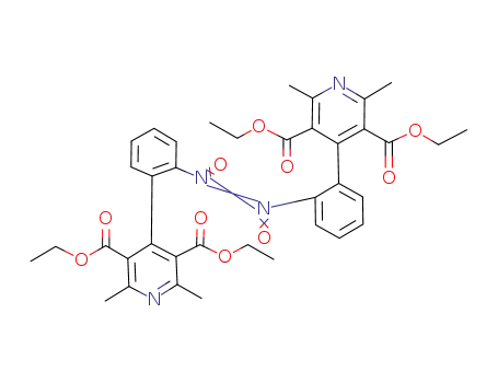 3,5-Pyridinedicarboxylic acid,
4,4'-[(dioxidoazo)di-2,1-phenylene]bis[2,6-dimethyl-, diethyl ester, (E)-