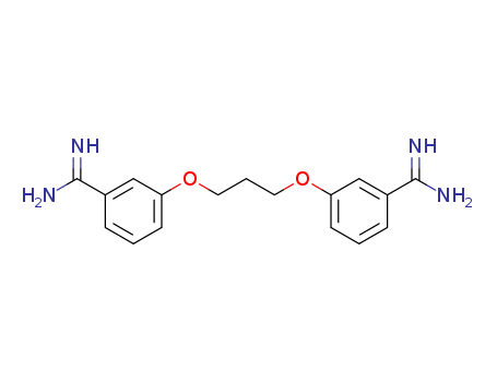 Molecular Structure of 121324-50-3 (Benzenecarboximidamide,3,3'-[1,3-propanediylbis(oxy)]bis-)
