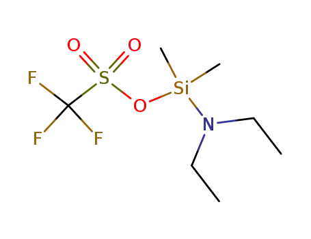 Molecular Structure of 155166-24-8 ((diethylamino)dimethylsilyl-triflat)