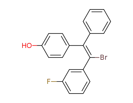Molecular Structure of 851-47-8 (4-[(Z)-2-bromo-2-(3-fluorophenyl)-1-phenylethenyl]phenol)