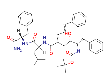 132619-58-0,N-{(2R,4S,5S)-5-[(tert-butoxycarbonyl)amino]-4-hydroxy-6-phenyl-2-[(2E)-3-phenylprop-2-en-1-yl]hexanoyl}-L-leucyl-L-phenylalaninamide,