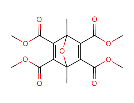 Molecular Structure of 22481-05-6 (7-Oxabicyclo[2.2.1]hepta-2,5-diene-2,3,5,6-tetracarboxylic acid,
1,4-dimethyl-, tetramethyl ester)