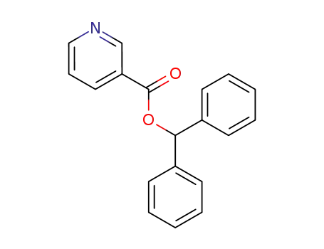 Molecular Structure of 101895-26-5 (diphenylmethyl pyridine-3-carboxylate)