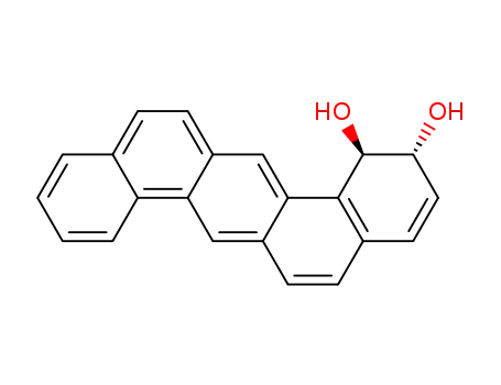Molecular Structure of 1421-82-5 (dibenzoanthracene-1,2-dihydrodiol)