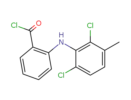 Molecular Structure of 22121-56-8 (Benzoyl chloride, 2-[(2,6-dichloro-3-methylphenyl)amino]-)