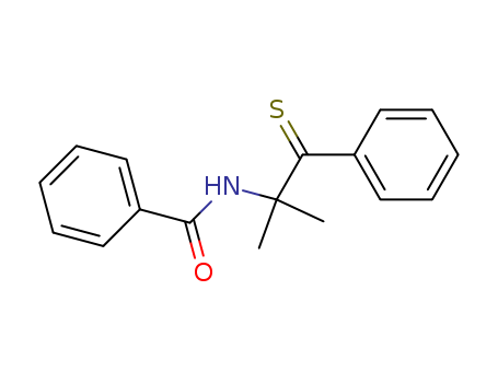 Molecular Structure of 89873-91-6 (Benzamide, N-(1,1-dimethyl-2-phenyl-2-thioxoethyl)-)
