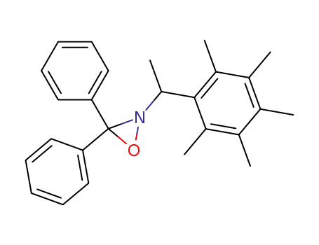 Molecular Structure of 75326-14-6 (Oxaziridine, 2-[1-(pentamethylphenyl)ethyl]-3,3-diphenyl-)