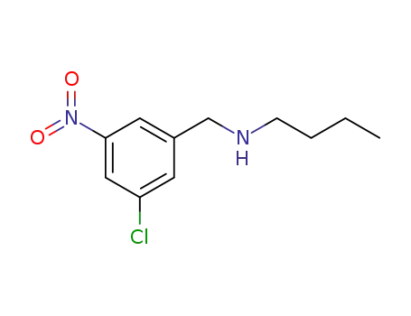 Molecular Structure of 90390-41-3 (N-(3-chloro-5-nitrobenzyl)butan-1-amine)