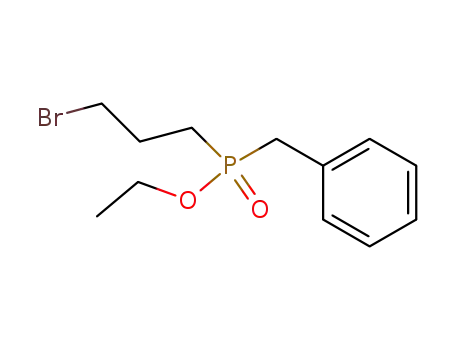 Molecular Structure of 89915-83-3 (Phosphinic acid, (3-bromopropyl)(phenylmethyl)-, ethyl ester)