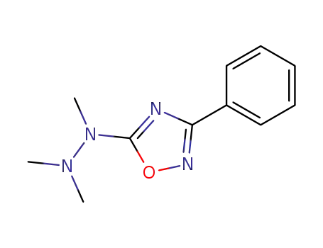 Molecular Structure of 78414-69-4 (1,2,4-Oxadiazole, 3-phenyl-5-(trimethylhydrazino)-)