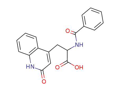 4-Quinolinepropanoic acid, a-(benzoylamino)-1,2-dihydro-2-oxo-