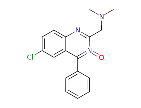 Molecular Structure of 72624-66-9 (6-Chlor-2-(dimethylamino)methyl-4-phenyl-chinazolin-3-oxid)