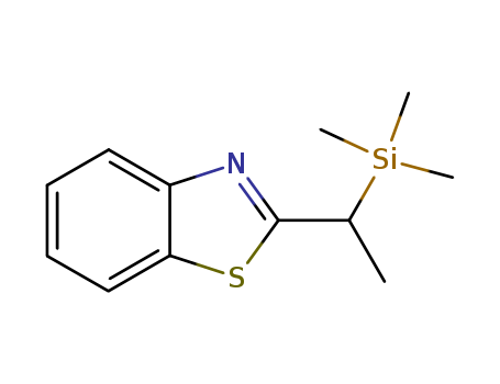 Molecular Structure of 111981-96-5 (Benzothiazole, 2-[1-(trimethylsilyl)ethyl]-)