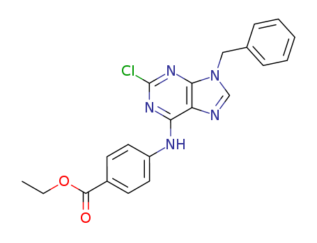 125802-50-8,ethyl 4-[(9-benzyl-2-chloro-9H-purin-6-yl)amino]benzoate,