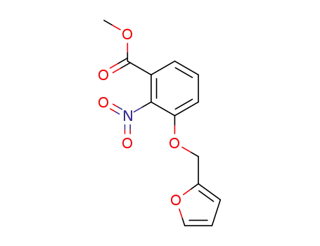 Benzoic acid, 3-(2-furanylmethoxy)-2-nitro-, methyl ester