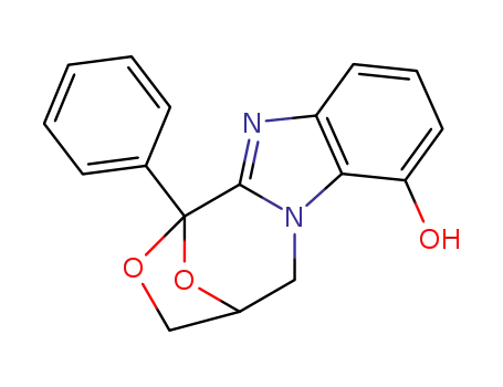 Molecular Structure of 76099-22-4 (1-phenyl-4,5-dihydro-1H,3H-1,4-epoxy[1,4]oxazepino[4,3-a]benzimidazol-7-ol)