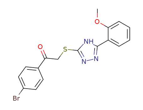 Ethanone, 1-(4-bromophenyl)-2-[[5-(2-methoxyphenyl)-1H-1,2,4-triazol-3-yl]thio]-