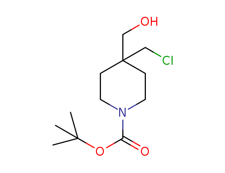 tert-butyl 4-(chloromethyl)-4-(hydroxymethyl)piperidine-1-carboxylate