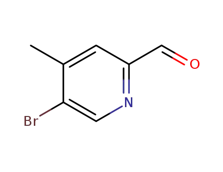 Molecular Structure of 886364-94-9 (5-Bromo-4-methyl-2-pyridinecarboxaldehyde)