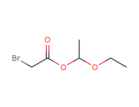 Molecular Structure of 121669-92-9 (Acetic acid, bromo-, 1-ethoxyethyl ester)