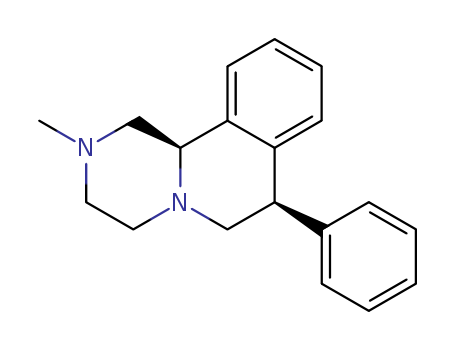 2H-Pyrazino[2,1-a]isoquinoline,1,3,4,6,7,11b-hexahydro-2-methyl-7-phenyl-, (7R,11bR)-rel-