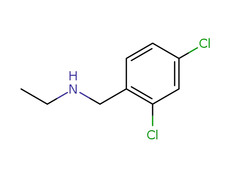 Molecular Structure of 90390-15-1 (N-Ethyl-2,4-dichlorobenzylamine)