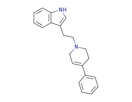 Molecular Structure of 15471-94-0 (1H-Indole,3-[2-(3,6-dihydro-4-phenyl-1(2H)-pyridinyl)ethyl]-)