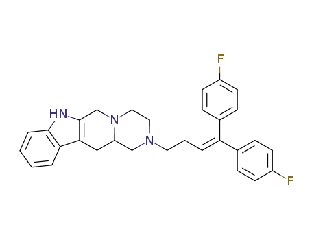 Pyrazino(1',2':1,6)pyrido(3,4-b)indole, 1,2,3,4,6,7,12,12a-octahydro-2-(4,4-bis(4-fluorophenyl)-3-butenyl)-