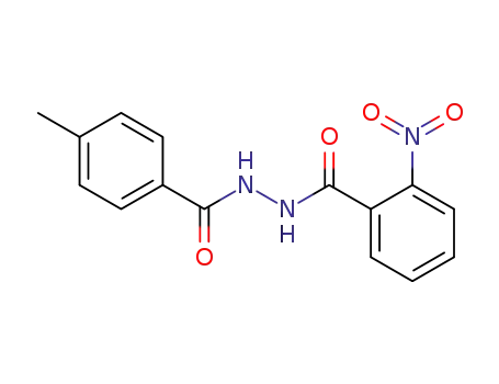 Molecular Structure of 88185-05-1 (Benzoic acid, 2-nitro-, 2-(4-methylbenzoyl)hydrazide)