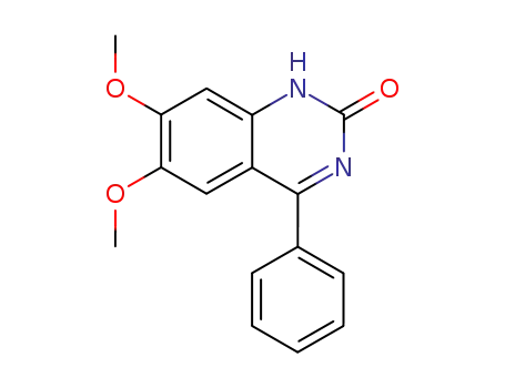 Molecular Structure of 13961-62-1 (2(1H)-Quinazolinone, 6,7-dimethoxy-4-phenyl-)