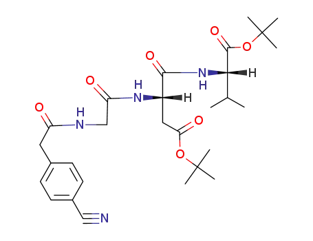 (S)-2-((S)-3-tert-Butoxycarbonyl-2-{2-[2-(4-cyano-phenyl)-acetylamino]-acetylamino}-propionylamino)-3-methyl-butyric acid tert-butyl ester