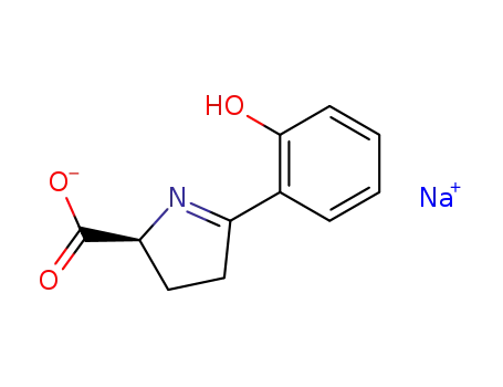 2H-Pyrrole-2-carboxylic acid, 3,4-dihydro-5-(2-hydroxyphenyl)-,
monosodium salt, (S)-