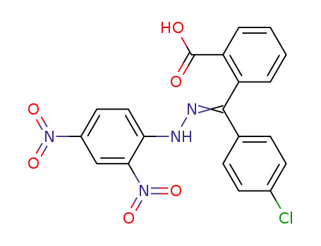 Molecular Structure of 121561-20-4 (2,4-dinitrophenylhydrazone of 2-(4-chlorobenzoyl)benzoic acid)