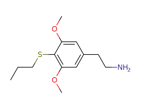 Molecular Structure of 90109-55-0 (3,5-Dimethoxy-4-(propylthio)benzeneethaneamine)