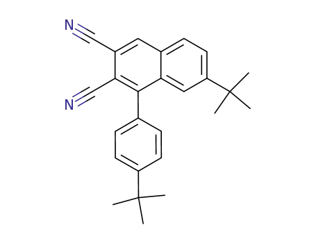 Molecular Structure of 82084-02-4 (2,3-Naphthalenedicarbonitrile,
7-(1,1-dimethylethyl)-1-[4-(1,1-dimethylethyl)phenyl]-)