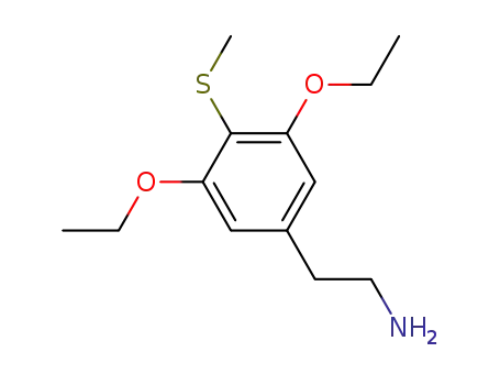 Molecular Structure of 90109-45-8 (3,5-Diethoxy-4-(methylthio)benzeneethaneamine)