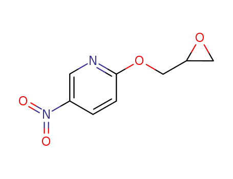Molecular Structure of 139005-01-9 (Pyridine, 5-nitro-2-(oxiranylmethoxy)- (9CI))