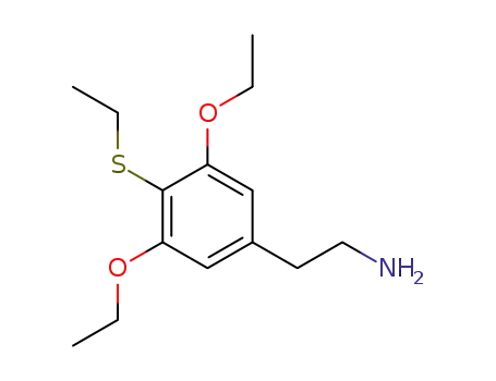 Molecular Structure of 90109-53-8 (Benzeneethanamine, 3,5-diethoxy-4-(ethylthio)-)