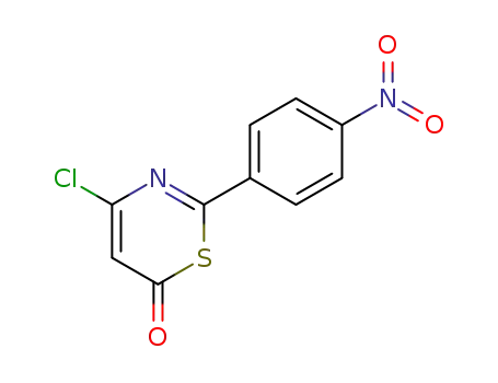Molecular Structure of 95642-60-7 (6H-1,3-Thiazin-6-one, 4-chloro-2-(4-nitrophenyl)-)