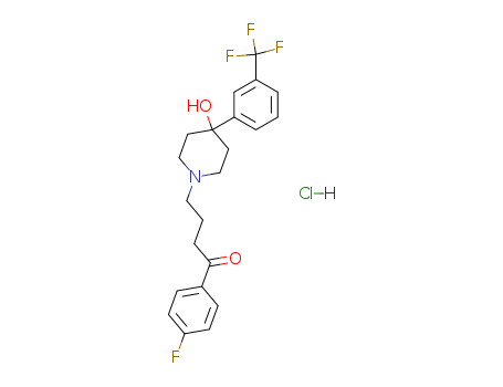 1-Butanone,1-(4-fluorophenyl)-4-[4-hydroxy-4-[3-(trifluoromethyl)phenyl]-1-piperidinyl]-,hydrochloride (1:1)