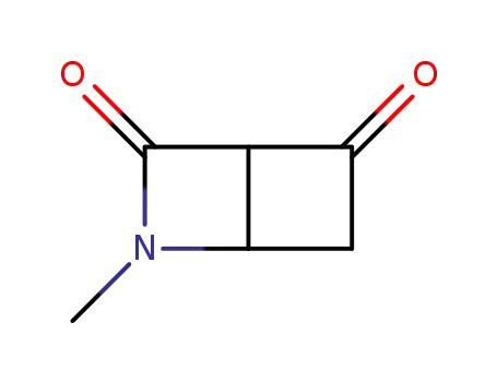 Molecular Structure of 104259-90-7 (2-Azabicyclo[2.2.0]hexane-3,5-dione,2-methyl-(9CI))