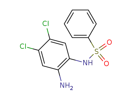 Molecular Structure of 91961-96-5 (N-(2-amino-4,5-dichlorophenyl)benzenesulfonamide)