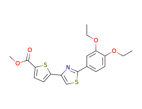 5-[2-(3,4-Diethoxy-phenyl)-thiazol-4-yl]-thiophene-2-carboxylic acid methyl ester